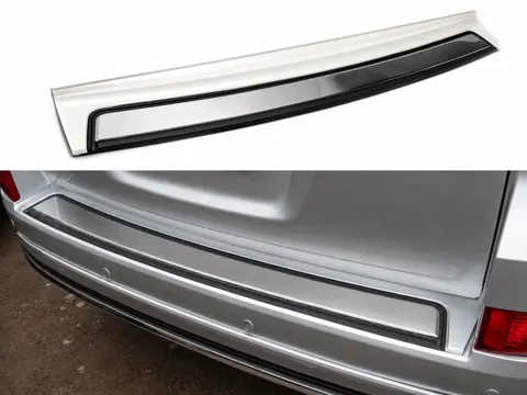Вставка на задній бампер 2016-2026 (ABS-2026 нерж) для Toyota Land Cruiser 200 рр — Toyota Land Cruiser 200 2007-2021 гг. DianaParts