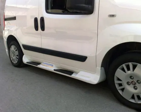 Бокові пороги Sorento тип (під фарбування) для Fiat Fiorino/Qubo 2008-2024 рр — Fiat Fiorino/Qubo 2008-2024 гг. DianaParts