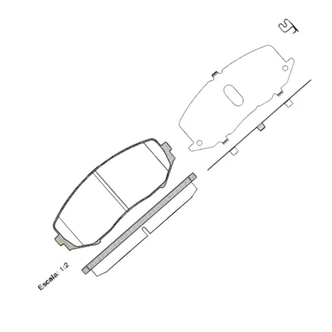 Колодки гальмівні Suzuki Grand Vitara 2.7 XL-703-,1.6 2.0 (2005-) передні ROADHOUSE
