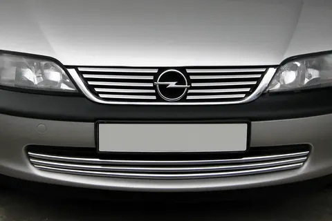 Накладки на решітку (нерж) для Opel Vectra B 1995-2002 рр — Opel Vectra B 1995-2002 гг. DianaParts
