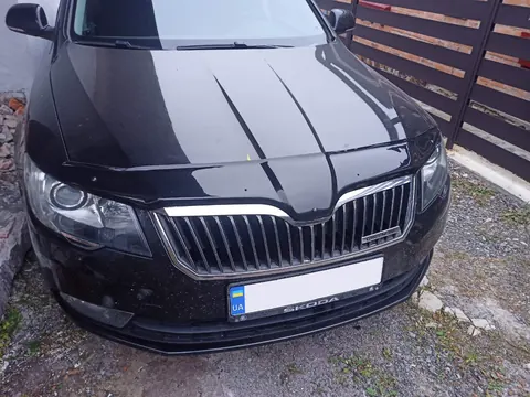 Дефлектор капота 2013-2015 (EuroCap) для Skoda Superb рр — Skoda Superb 2009-2015 гг. DianaParts