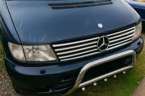 Накладки на решітку (V-class, нерж) 10 частин для Mercedes Vito W638 1996-2003 рр — Mercedes Vito W638 1996-2003 гг. DianaParts