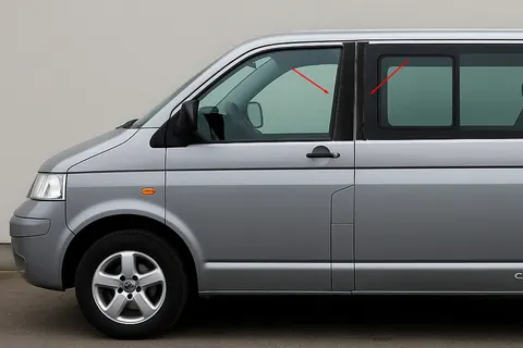 Накладки на дверні стійки EuroCap для Volkswagen T5 Multivan 2003-2010 рр — Volkswagen T5 Multivan 2003–2010 гг. DianaParts