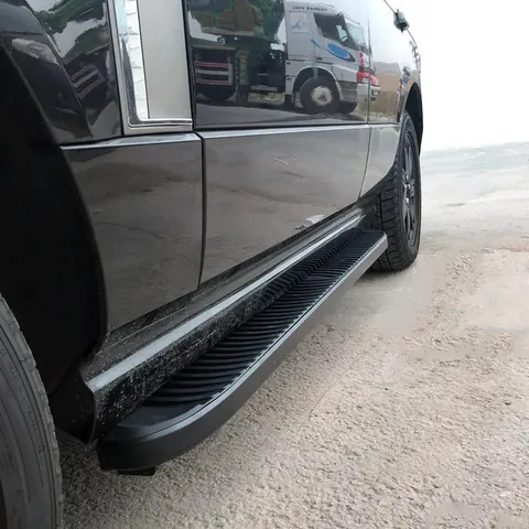 Бокові пороги Tayga Black (2 шт., алюміній) для Range Rover III L322 2002-2012 рр — Range Rover III L322 2002-2012 гг. DianaParts