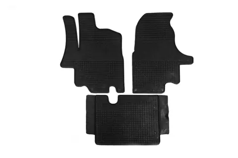 Гумові килимки (3 шт, Polytep) для Nissan Interstar 2002-2010 рр — Nissan Interstar 2002-2010 гг. DianaParts