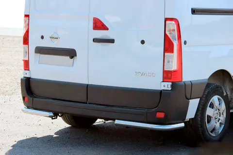 Задні куточки AK003 (2 шт., нерж) для Opel Movano 2010-2021 рр — Opel Movano 2010-2021 гг. DianaParts