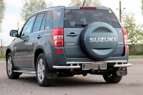 Задній захист AK005-3 (нерж) для Suzuki Grand Vitara 2005-2017 рр — Suzuki Grand Vitara 2005-2017 гг. DianaParts