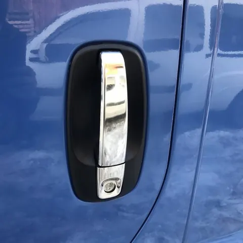 Накладки на ручки (4 шт, нерж) OmsaLine - Італійська нержавійка для Opel Vivaro 2001-2015 рр — Opel Vivaro 2001–2015 гг. DianaParts