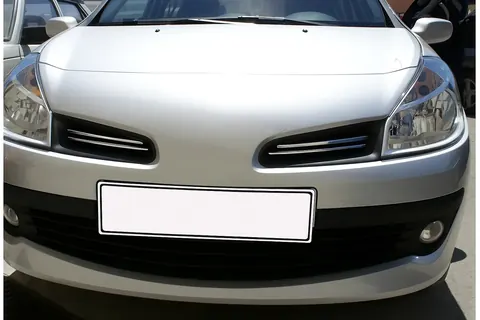Накладки на решітку (4 шт, нерж) для Renault Clio III 2005-2012 рр — Renault Clio III 2005-2012 гг. DianaParts