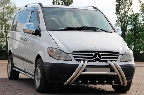 Кенгурятник Kelebek WT011 (нерж.) для Mercedes Vito W639 2004-2014 рр — Mercedes Vito W639 2004-2014 гг. DianaParts