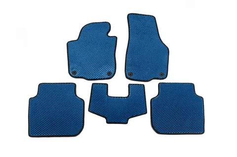 Килимки EVA (USA, Синій) для Volkswagen Passat B7 2012-2015 рр — Volkswagen Passat B7 2012-2015 гг. DianaParts