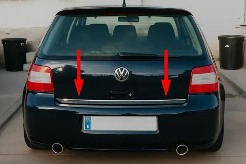 Кромка багажника (нерж) для Volkswagen Golf 4 1997-2006 рр — Volkswagen Golf 4 1997-2006 гг. DianaParts