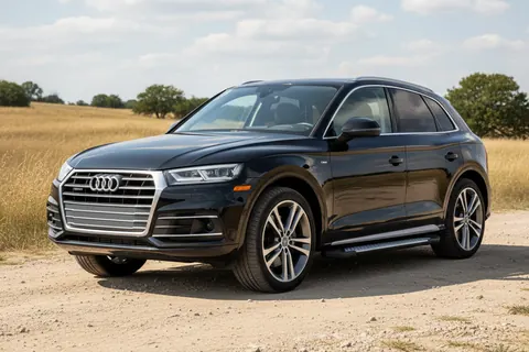 Бокові пороги Allmond Grey (2 шт., Алюміній) для Ауди Q5 2017-2025 рр — Audi Q5 2017-2025 гг. DianaParts