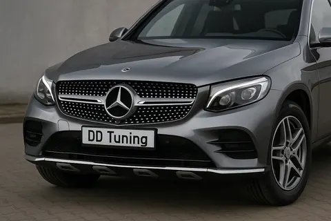 Передня решітка Diamond Silver (2015-2019) Без місця під камеру для Mercedes GLC X253 рр — Mercedes GLC X253 2015-2022 гг. DianaParts