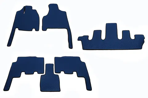 Килимки (3 ряди, EVA, сині) для Chrysler Voyager 2001-2007 рр — Chrysler Voyager 2001-2007 гг. DianaParts
