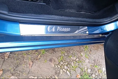 Накладки на пороги Carmos (4шт, нерж.) для Citroen C-4 Picasso 2006-2013 рр — Citroen C-4 Picasso 2006-2013 гг. DianaParts