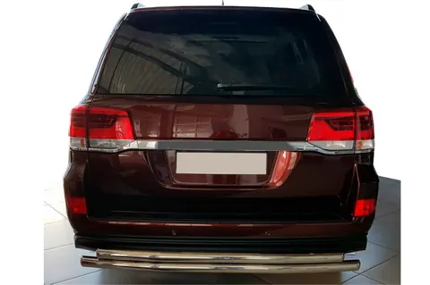 Задній захист AK002-double (2 шт., нерж) для Toyota Land Cruiser 200 2007-2021 рр — Toyota Land Cruiser 200 2007-2021 гг. DianaParts