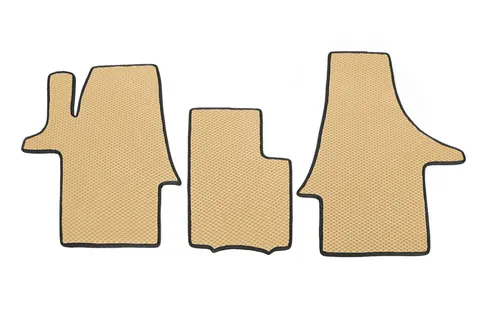 Килимки EVA (бежеві, передні, для 1-20261) для Volkswagen T5 2010-2015 рр — Volkswagen T5 2010-2015 гг. DianaParts