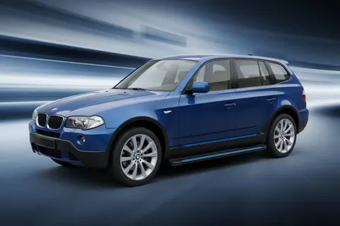 Бокові пороги Maya Blue (2 шт., Алюміній) для BMW X3 E83 2003-2010 рр — BMW X3 E83 2003-2010 гг. DianaParts
