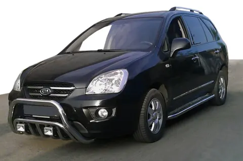 Кенгурятник WT002 (нерж) для Kia Carens 1999-2012 рр — Kia Carens 1999-2012 гг. DianaParts