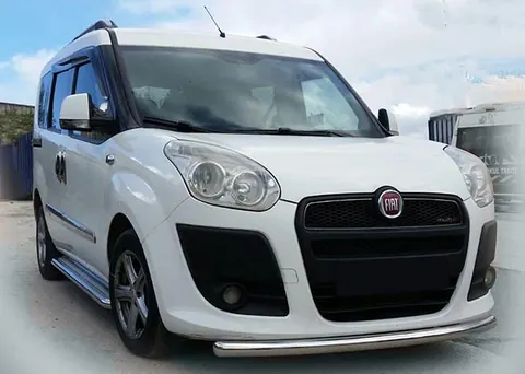Передній захист ST008 (нерж.) 2010-2015, 42 мм для Fiat Doblo II рр — Fiat Doblo II 2010-2022 гг. DianaParts