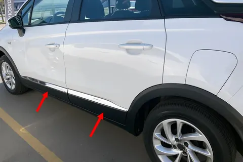 Молдинг дверний (4 шт., нерж.) Carmos - Турецька сталь для Opel Crossland X 2017-2024 рр — Opel Crossland X 2017-2024 гг. DianaParts