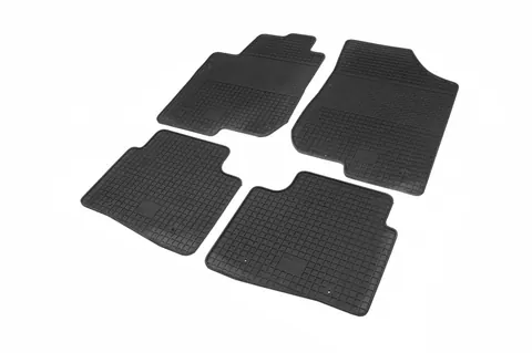 Гумові килимки (4 шт, Polytep) для Kia Cerato 2 2010-2013 рр — Kia Cerato 2 2010-2013 гг. DianaParts