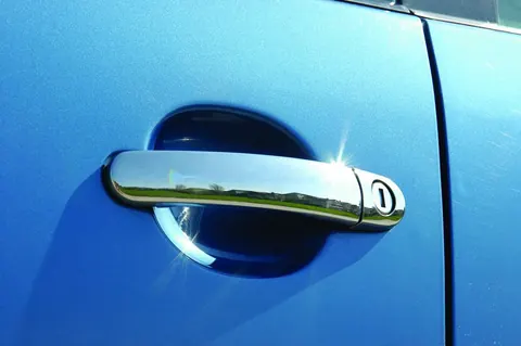 Накладки на ручки (4 шт., нерж.) OmsaLine - Італійська нержавійка для Volkswagen Polo 2001-2009 рр — Volkswagen Polo 2001-2009 гг. DianaParts