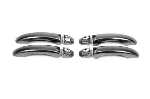Накладки на ручки Чорний Хром (4 шт, нерж) для Volkswagen Amarok 2010-2022 рр — Volkswagen Amarok 2010-2022 гг. DianaParts