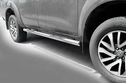 Бічні труби (2 шт., нерж) для Nissan Navara/NP300 2016- рр — Nissan Navara/NP300 2016- гг. DianaParts