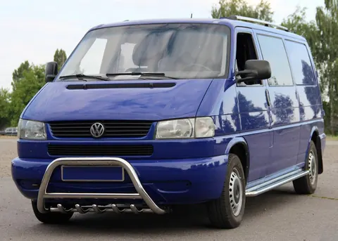 Кенгурятник WT003 60мм (нерж) 51мм, без напису для Volkswagen T4 Caravelle/Multivan 1990-2003 рр — Volkswagen T4 Caravelle/Multivan 1990–2003 гг. DianaParts