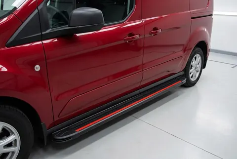 Бокові пороги Maya Red (2 шт., Алюміній) Максі база для Ford Connect 2021- рр — Ford Connect 2021- гг. DianaParts