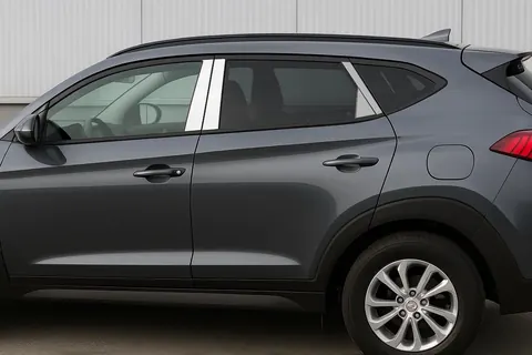 Накладки на стійки (нерж) для Hyundai Tucson TL 2016-2021 рр — Hyundai Tucson TL 2016-2021 гг. DianaParts