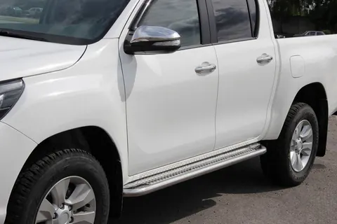 Бокові пороги KB001 (нерж) 60 мм для Toyota Hilux 2015- рр — Toyota Hilux 2015- гг. DianaParts