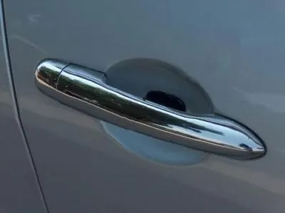 Накладки на ручки (4 шт, нерж) OmsaLine - Італійська нержавійка для Renault Megane II 2004-2009 рр — Renault Megane II 2004-2009 гг. DianaParts