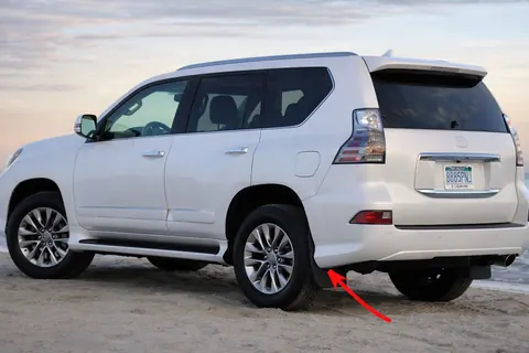 Бризковики Premium задні (2 шт., 2013-2026) для Lexus GX460 рр — Lexus GX460 2009-2023 гг. DianaParts