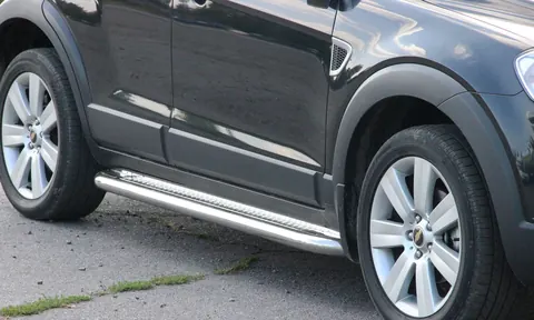 Бокові пороги Premium (2 шт., нерж.) Ø60 для Chevrolet Captiva 2006-2019 рр — Chevrolet Captiva 2006-2019 гг. DianaParts