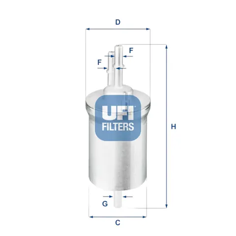 Фільтр паливний VAG (з регулятором тиску) UFI