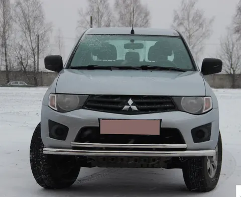 Передній захист ST014 (нерж.) d60/42 для Mitsubishi L200 2006-2015 рр — Mitsubishi L200 2006-2015 гг. DianaParts