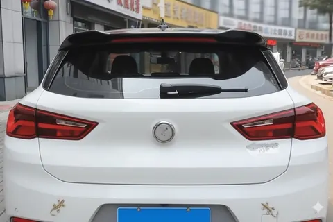 Спойлер LIP (1234 Upgrade, чорний) для BMW X2 F39 2018-2023 рр — BMW X2 F39 2018-2023 гг. DianaParts