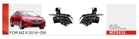 Противотуманки 2016-2018 (2 шт, LED) для Mazda 6 рр — Mazda 6 2012-2024 гг. DianaParts