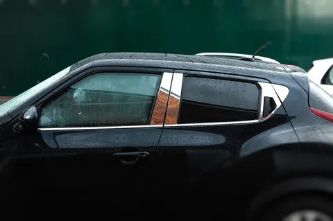 Молдинг дверних стійок (8 шт, нерж) для Nissan Juke 2010-2019 рр — Nissan Juke 2010-2019 гг. DianaParts