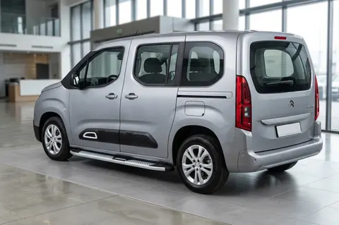 Бокові пороги Mevsim Grey (2 шт., Алюміній) Коротка база для Citroen Berlingo/Multispace 2018- рр — Citroen Berlingo/Multispace 2018- гг. DianaParts