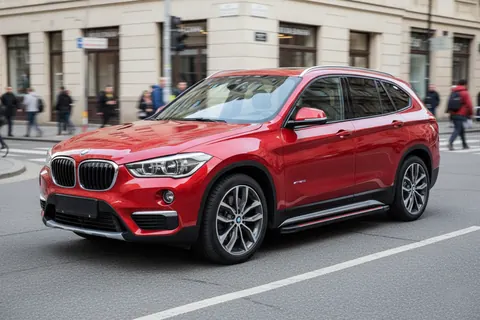 Бокові пороги Maya Red (2 шт., Алюміній) для BMW X1 F48 2015-2022 рр — BMW X1 F48 2015-2022 гг. DianaParts