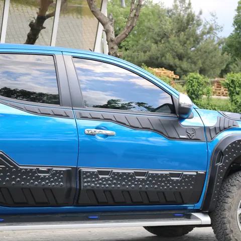 Верхні молдинги дверей 2019-2026 (6 шт, ABS) для Mitsubishi L200 рр — Mitsubishi L200 2015-2024 гг. DianaParts