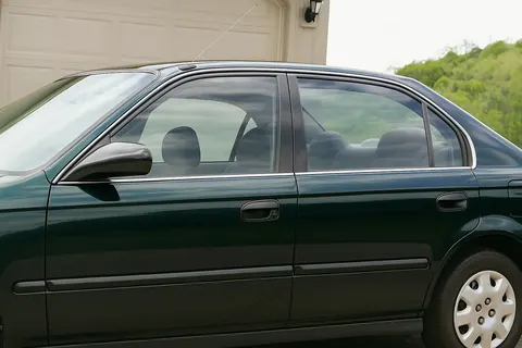 Зовнішня окантовка вікон (4 шт, нерж) для Honda Civic 1995-2001 рр — Honda Civic 1995-2001 гг. DianaParts
