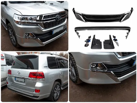 Комплект обвісів 2016-2021 (Executive 2021) Чорний колір для Toyota Land Cruiser 200 рр — Toyota Land Cruiser 200 2007-2021 гг. DianaParts