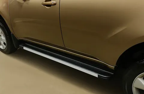 Бокові пороги Maya V1 (2 шт., алюміній) для Mitsubishi Pajero Sport 2008-2015 рр — Mitsubishi Pajero Sport 2008-2015 гг. DianaParts