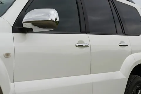 Накладки на ручки (4 шт., нерж.) OmsaLine, Італійська нержавійка для Toyota Land Cruiser Prado 120 2002-2009 рр — Toyota Land Cruiser Prado 120 2002-2009 гг. DianaParts