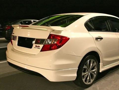 Накладка на задній бампер (під фарбування) для Honda Civic Sedan IX 2011-2016 рр — Honda Civic Sedan IX 2011-2016 гг. DianaParts